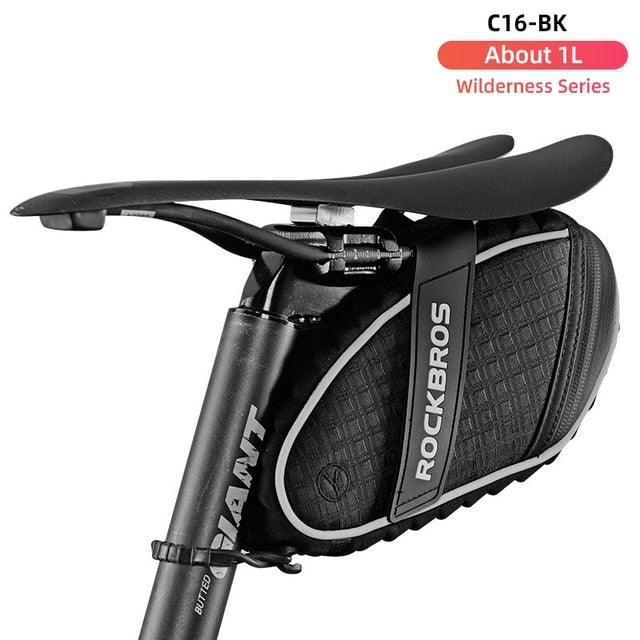 3D Shell Bicycle Seat Bag - Modern Waterproof Cycling Pack