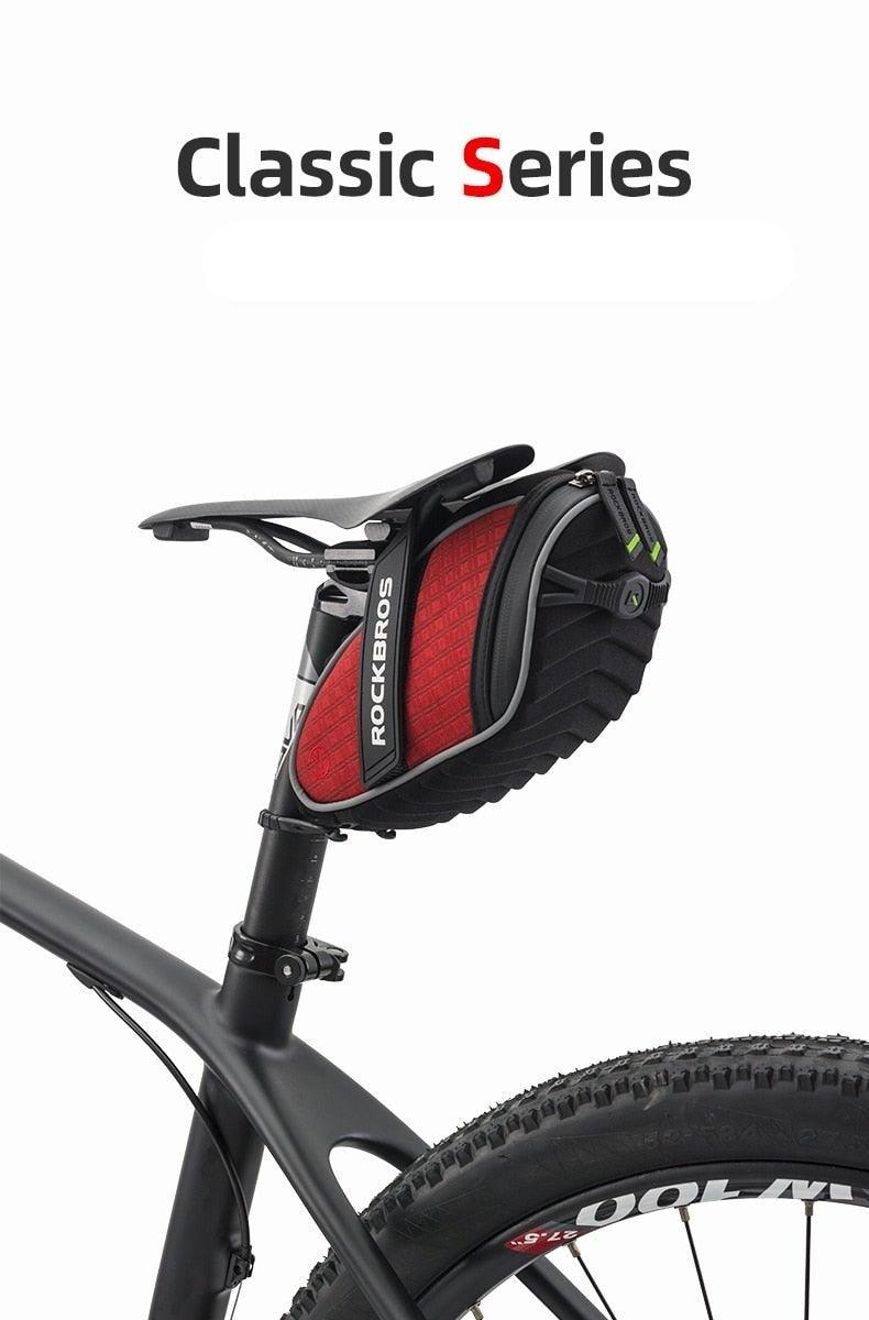 3D Shell Bicycle Seat Bag - Modern Waterproof Cycling Pack