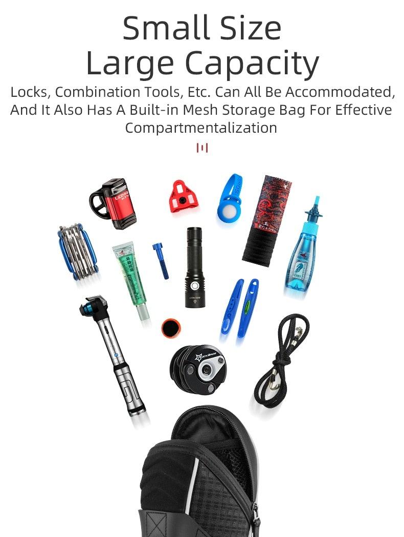 3D Shell Bicycle Seat Bag - Modern Waterproof Cycling Pack