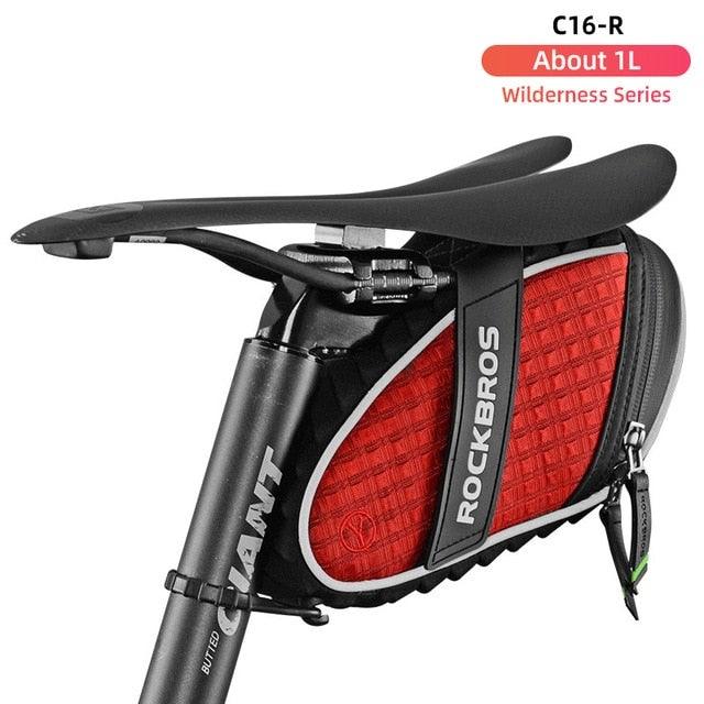 3D Shell Bicycle Seat Bag - Modern Waterproof Cycling Pack
