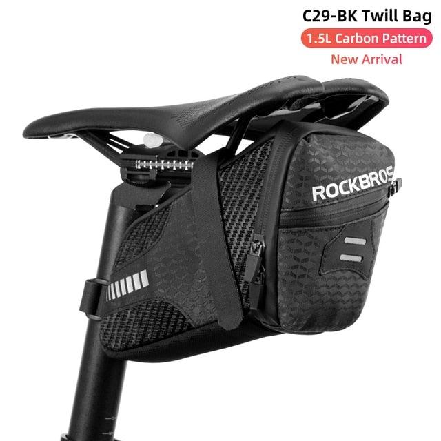 3D Shell Bicycle Seat Bag - Modern Waterproof Cycling Pack
