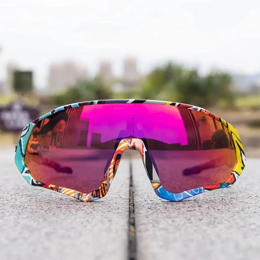 Polarized Sports Cycling Sunglasses - UV400 Athletic Eyewear