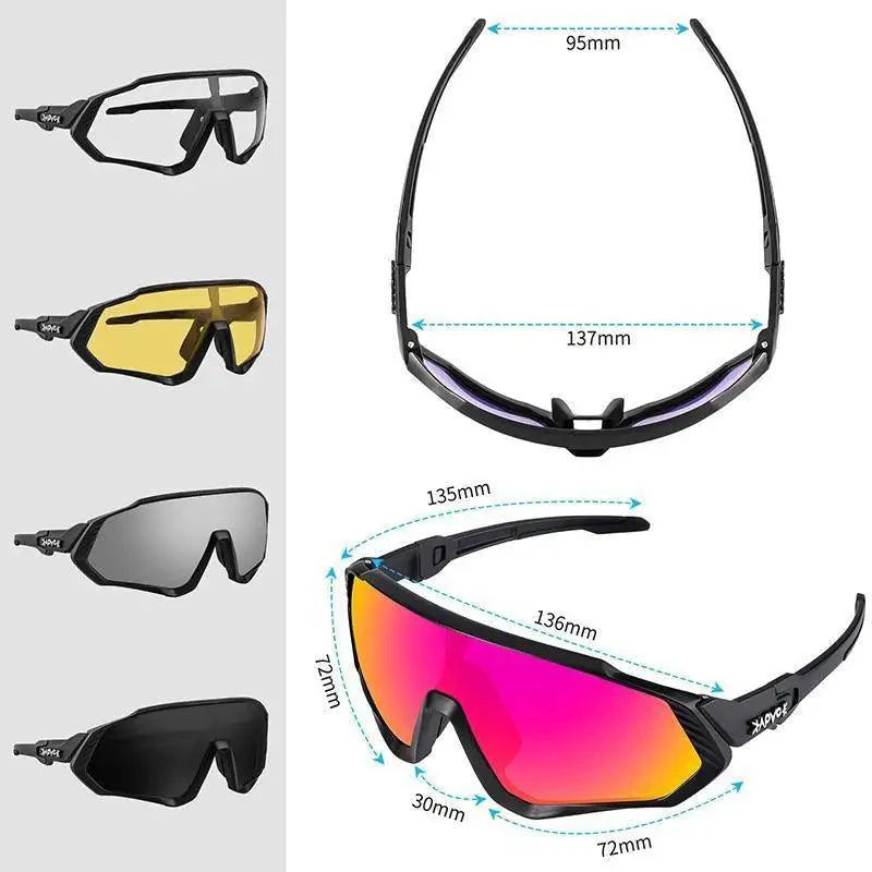 Polarized Sports Cycling Sunglasses - UV400 Athletic Eyewear