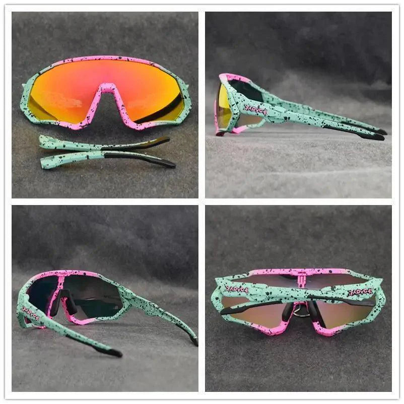 Polarized Sports Cycling Sunglasses - UV400 Athletic Eyewear