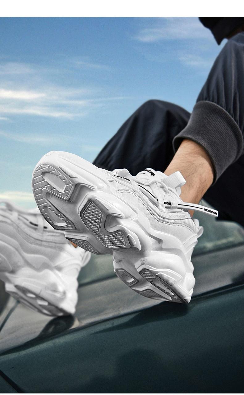 Blue Men's Platform Running & Sports Sneakers