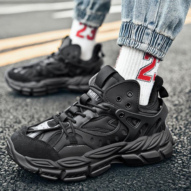 Blue Men's Platform Running & Sports Sneakers