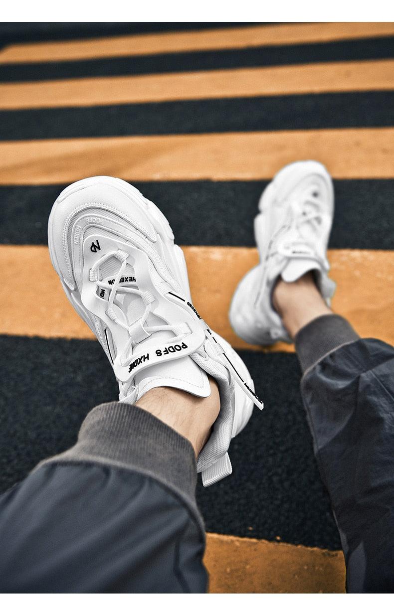 Blue Men's Platform Running & Sports Sneakers