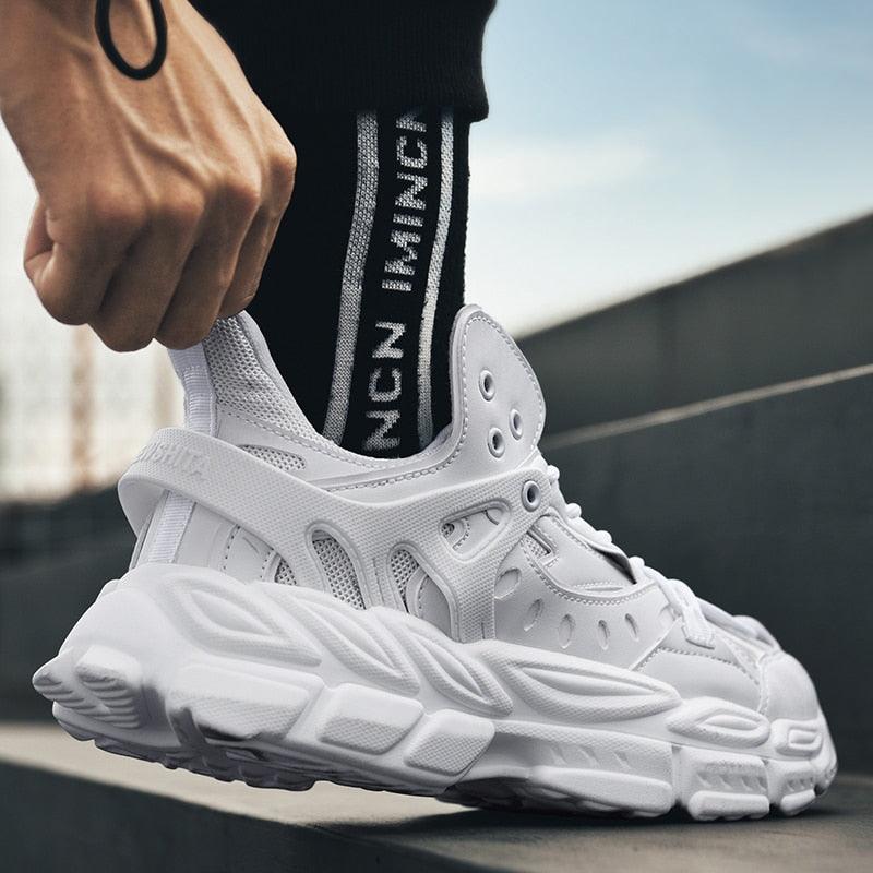 Blue Men's Platform Running & Sports Sneakers