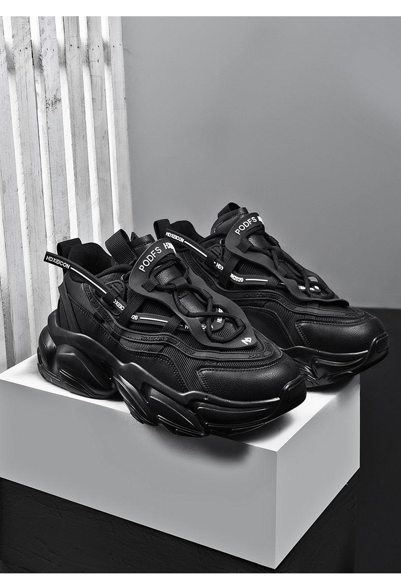 Blue Men's Platform Running & Sports Sneakers