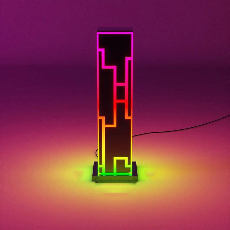 Modern Multicolor RGB Cube LED Table Lamp with Remote Control