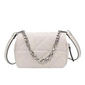 Mini Nylon Crossbody Satchel with Designer Metal Chain for Kids