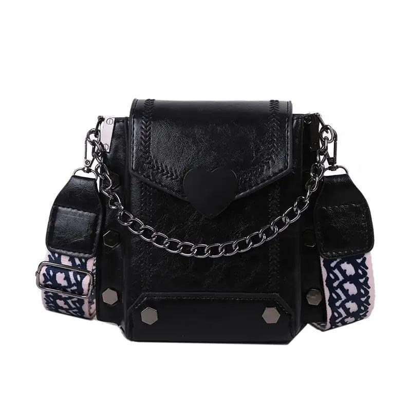 Elegant Heart-Shaped Studded Shoulder Bag for Girls and Women
