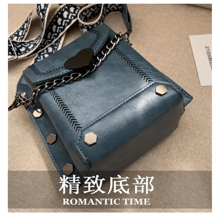 Elegant Heart-Shaped Studded Shoulder Bag for Girls and Women