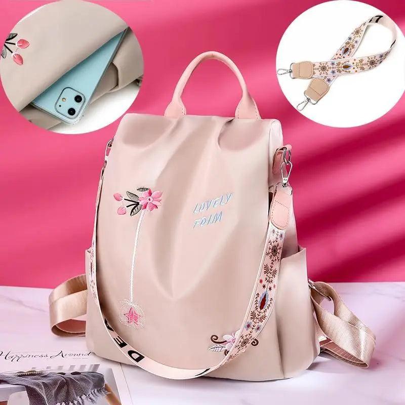Modern Waterproof Anti-Theft School Backpack for Women