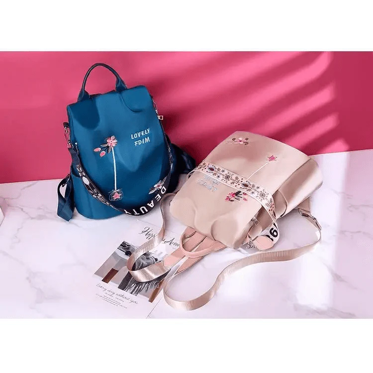 Modern Waterproof Anti-Theft School Backpack for Women