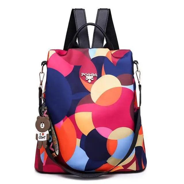Modern Waterproof Anti-Theft School Backpack for Women