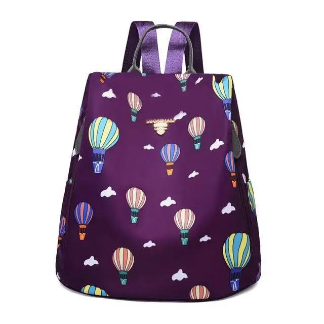 Modern Waterproof Anti-Theft School Backpack for Women