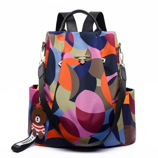 Modern Waterproof Anti-Theft School Backpack for Women