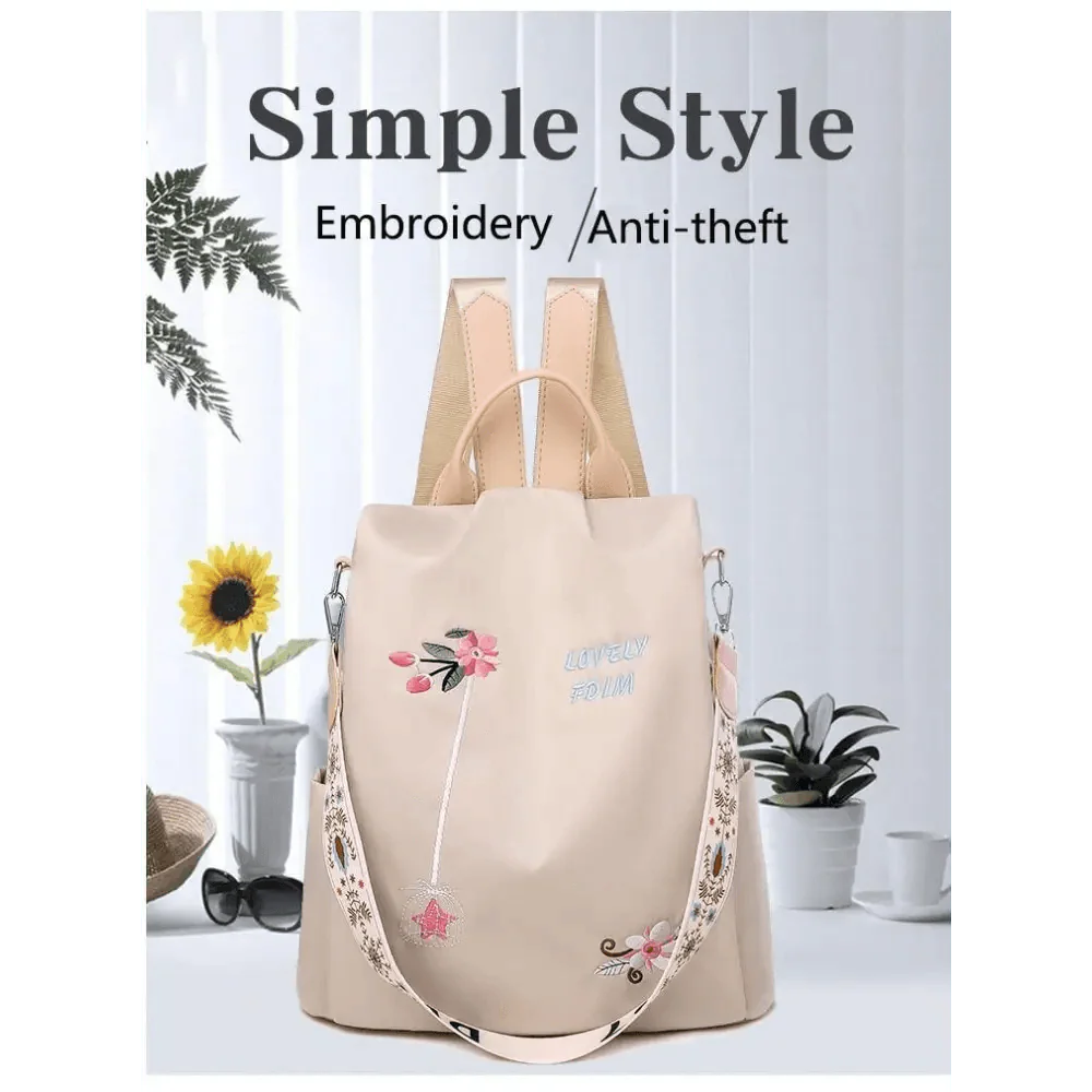 Modern Waterproof Anti-Theft School Backpack for Women