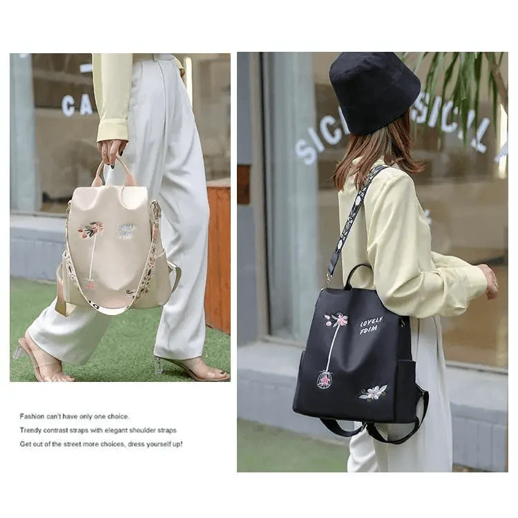 Modern Waterproof Anti-Theft School Backpack for Women