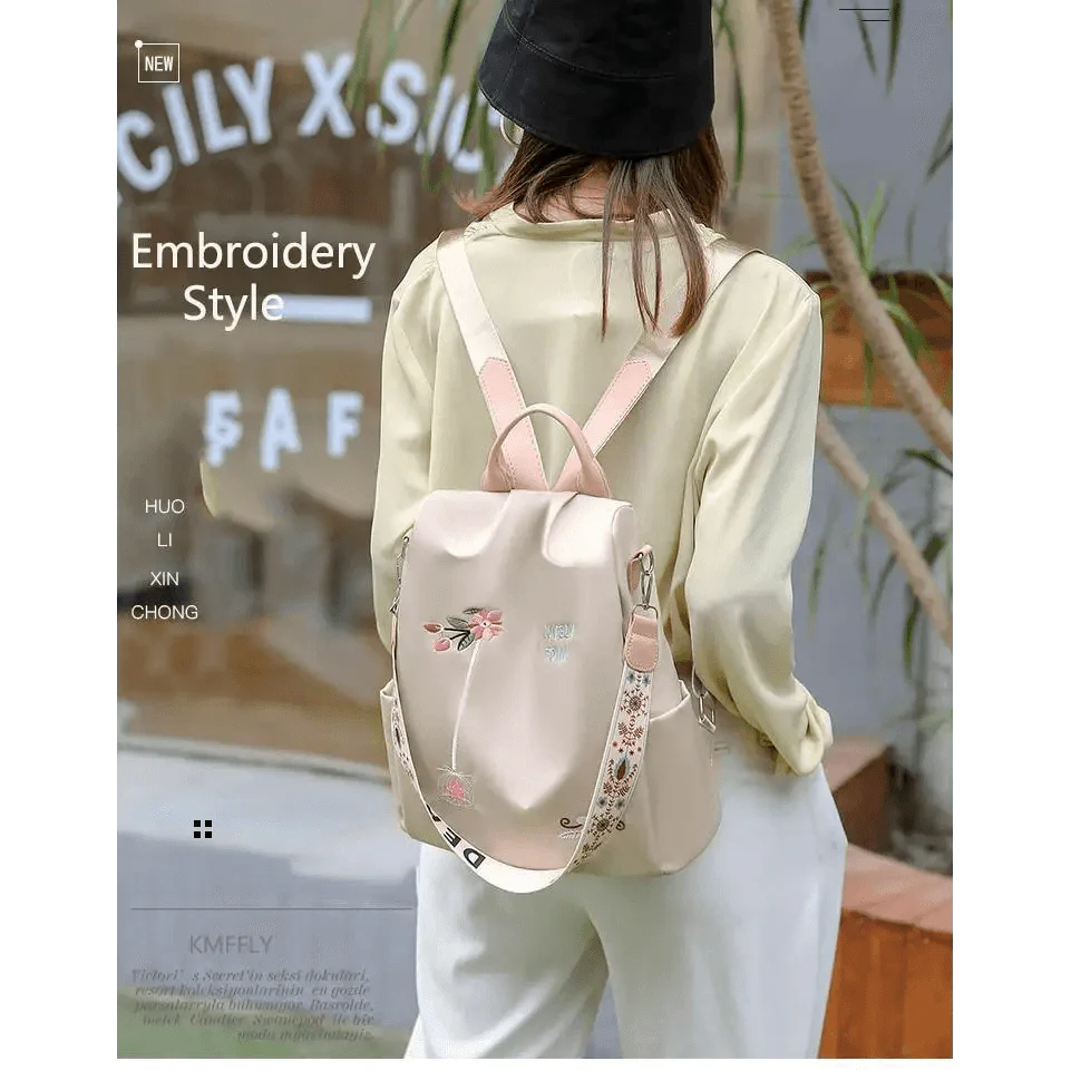 Modern Waterproof Anti-Theft School Backpack for Women