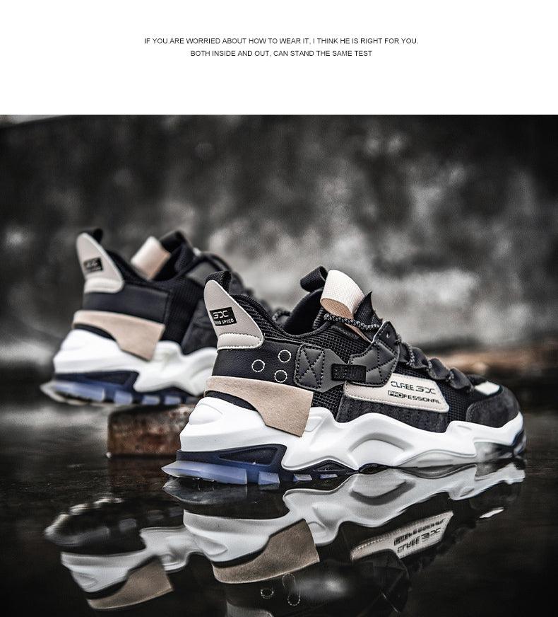 Men's Lightweight Breathable Techwear Sneakers for Sports & Gym