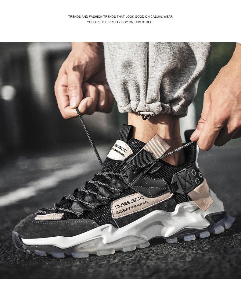 Men's Lightweight Breathable Techwear Sneakers for Sports & Gym