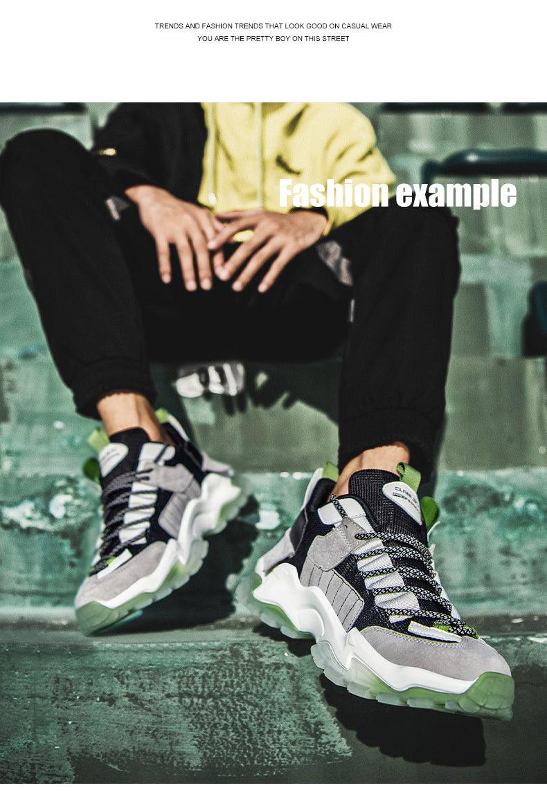Men's Lightweight Breathable Techwear Sneakers for Sports & Gym