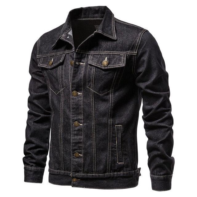 Modern Men's Slim Fit Cotton Winter Coat in Light Blue