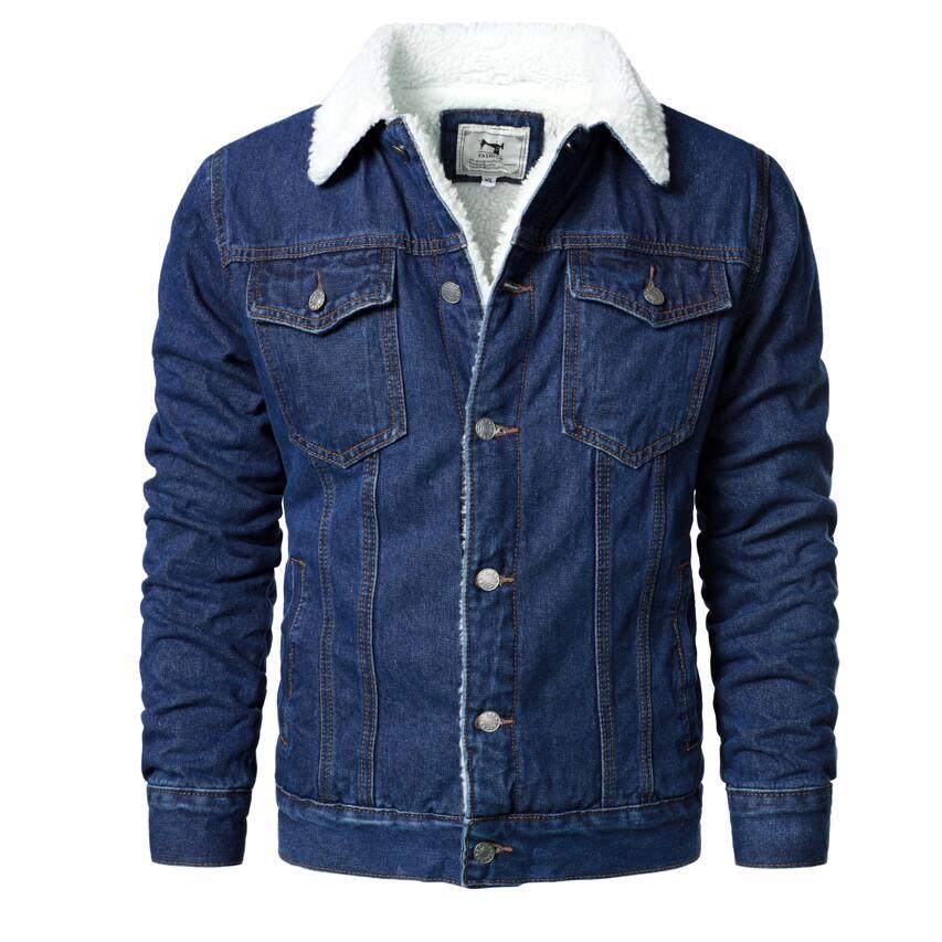 Modern Men's Slim Fit Cotton Winter Coat in Light Blue