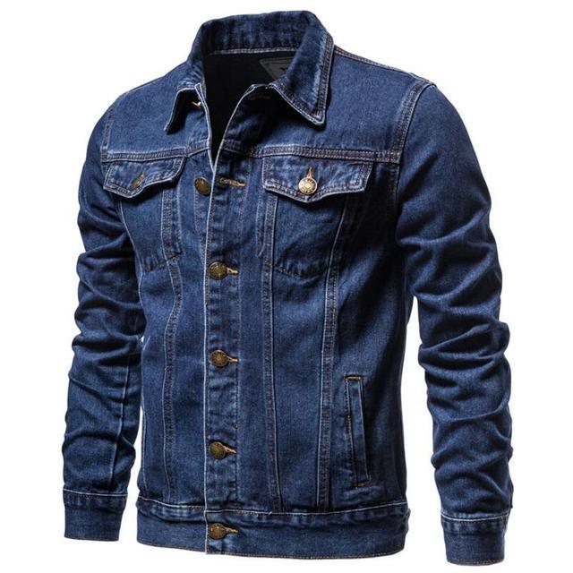 Modern Men's Slim Fit Cotton Winter Coat in Light Blue