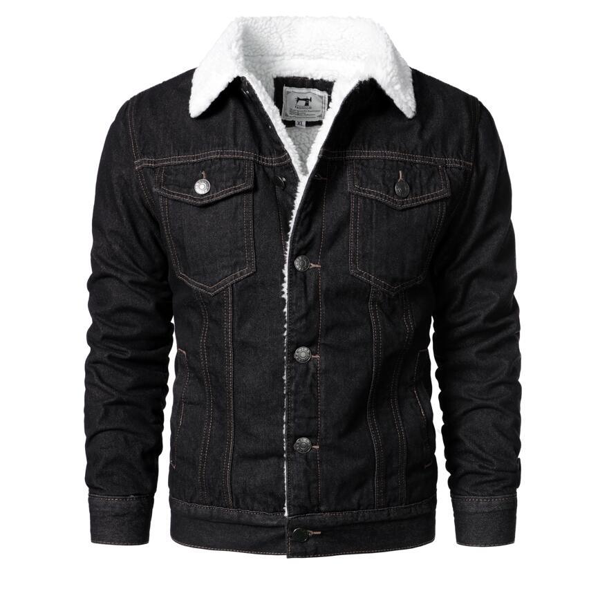 Modern Men's Slim Fit Cotton Winter Coat in Light Blue