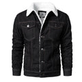 Modern Men's Slim Fit Cotton Winter Coat in Light Blue