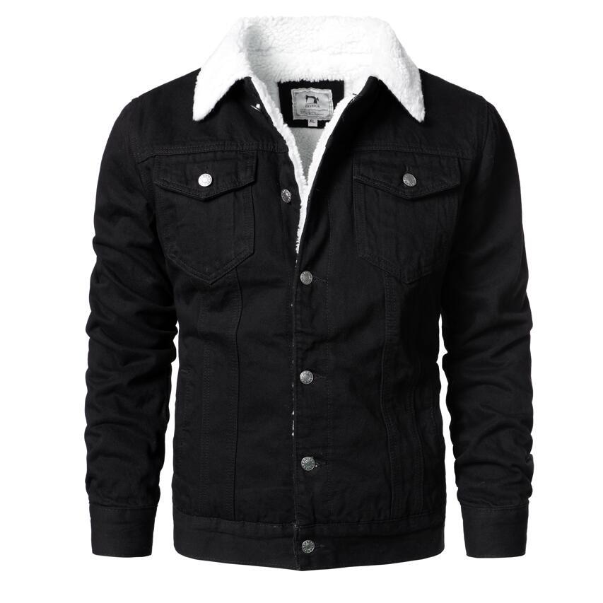 Modern Men's Slim Fit Cotton Winter Coat in Light Blue