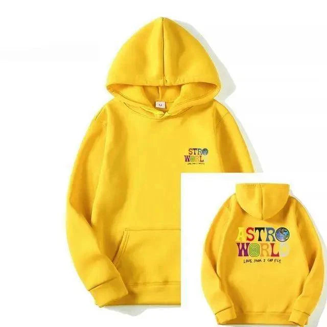 Men's Graphic Print Hoodie - Hip Hop Streetwear Knit Jumper