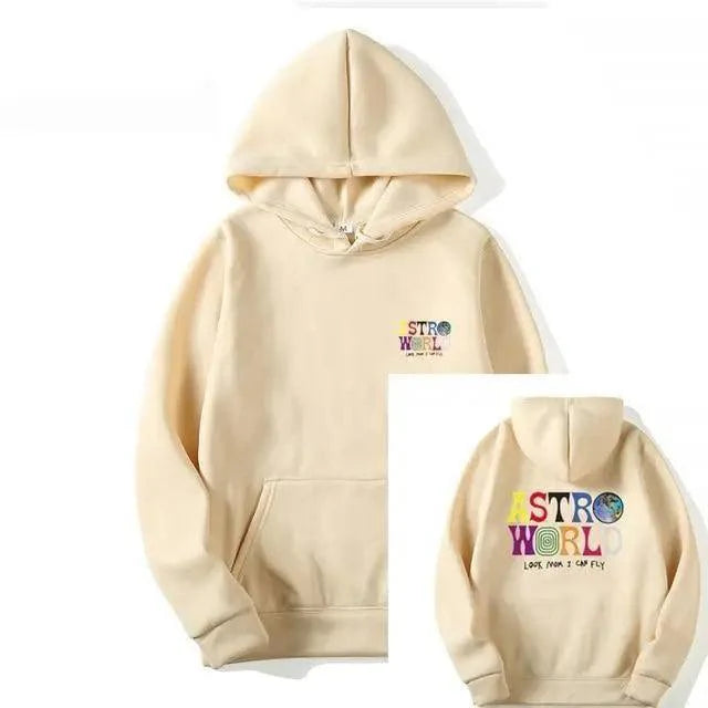 Men's Graphic Print Hoodie - Hip Hop Streetwear Knit Jumper