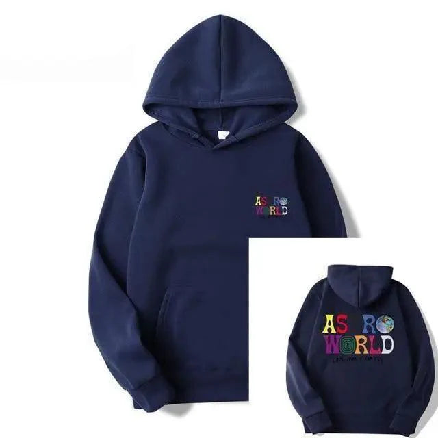 Men's Graphic Print Hoodie - Hip Hop Streetwear Knit Jumper