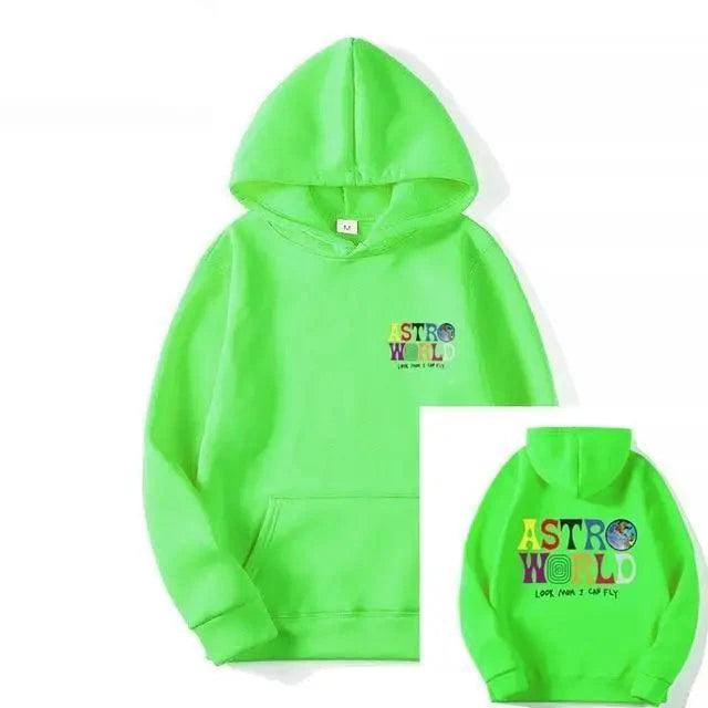 Men's Graphic Print Hoodie - Hip Hop Streetwear Knit Jumper