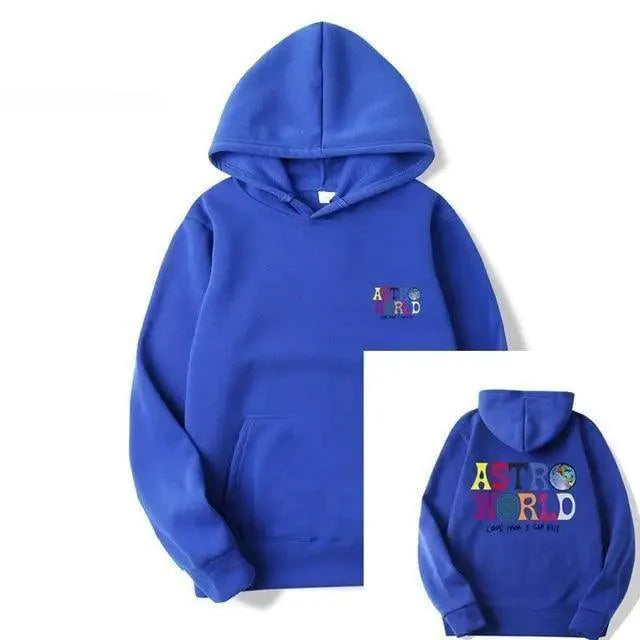 Men's Graphic Print Hoodie - Hip Hop Streetwear Knit Jumper