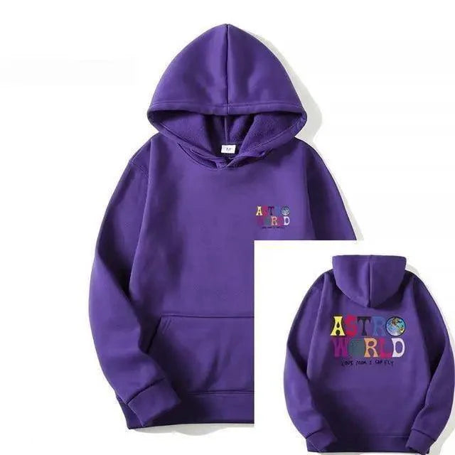 Men's Graphic Print Hoodie - Hip Hop Streetwear Knit Jumper