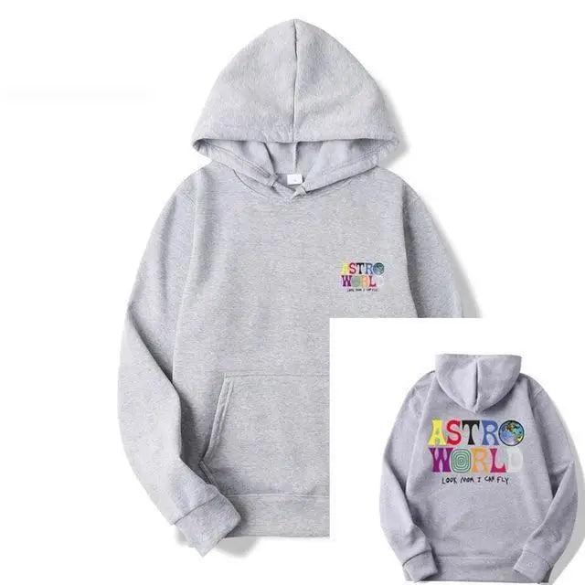 Men's Graphic Print Hoodie - Hip Hop Streetwear Knit Jumper