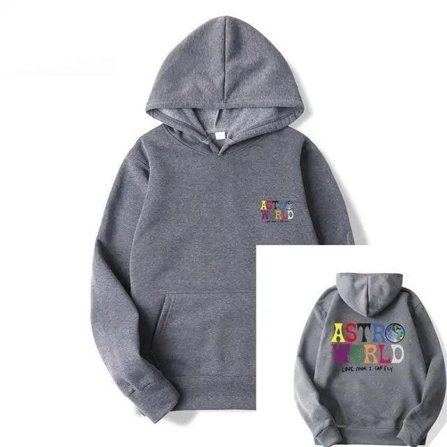 Men's Graphic Print Hoodie - Hip Hop Streetwear Knit Jumper