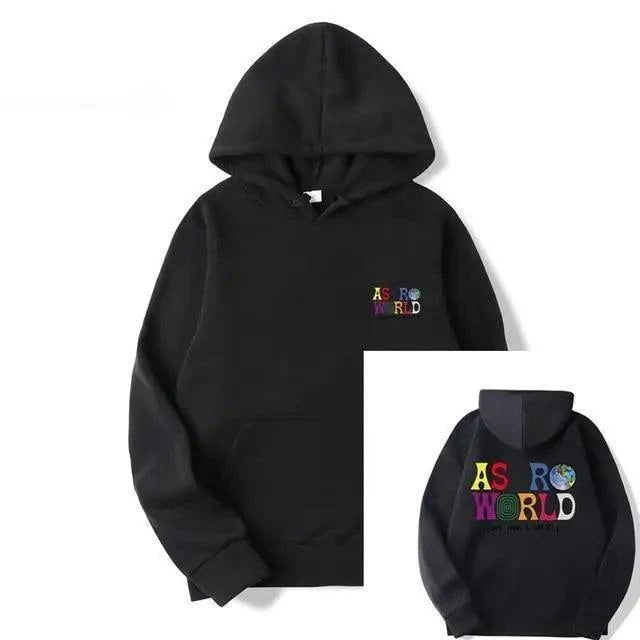 Men's Graphic Print Hoodie - Hip Hop Streetwear Knit Jumper