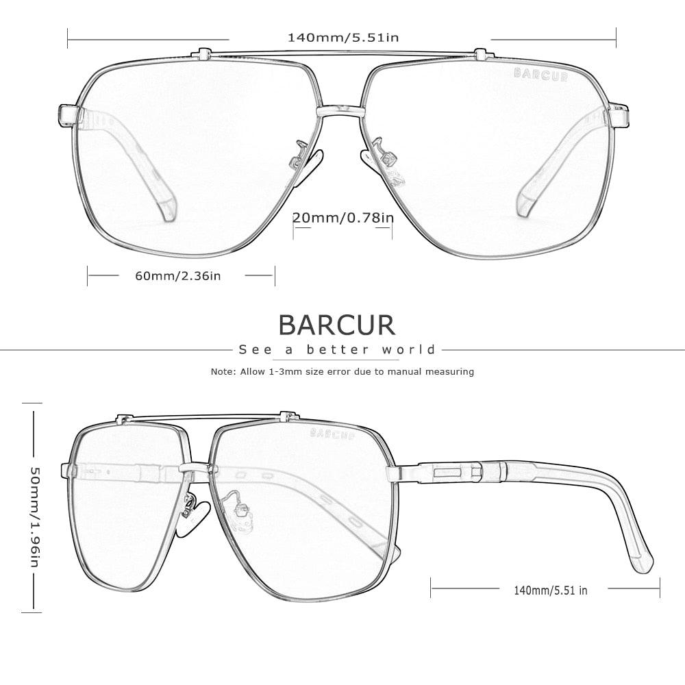Modern Retro Square Polarized Sunglasses for Men UV400 Driving