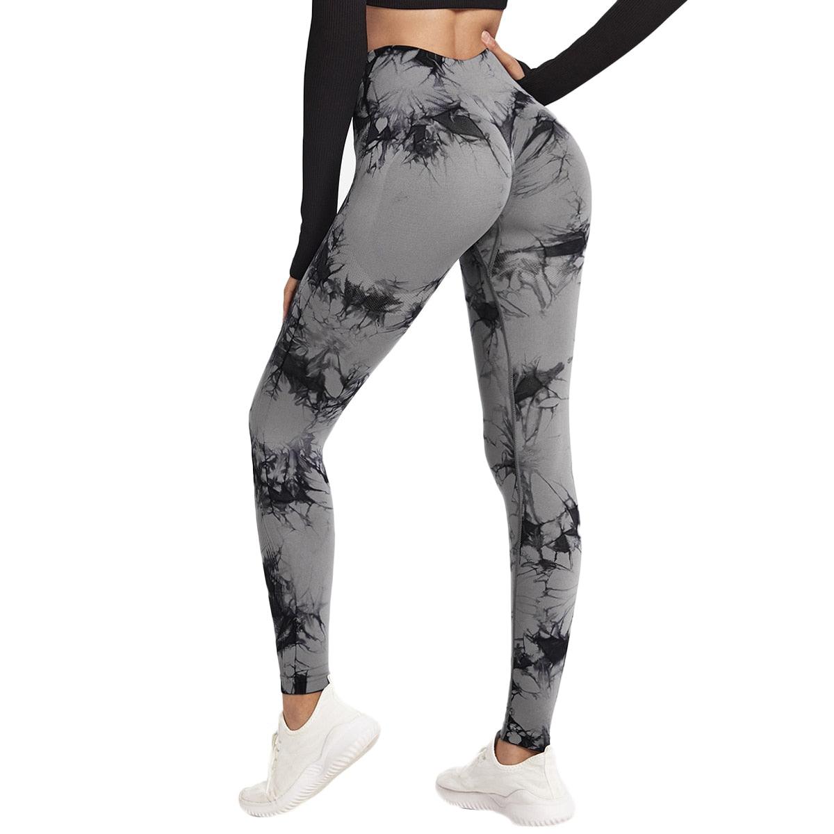 High Waisted Seamless Yoga Leggings - Breathable Athletic Fitness Pants