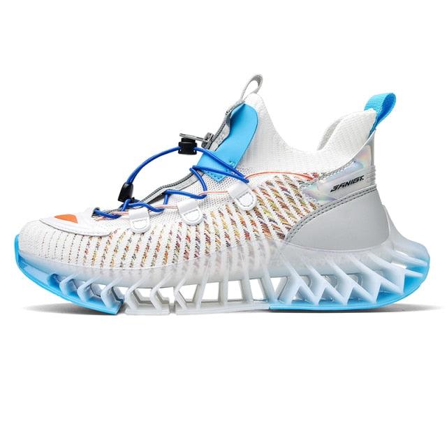 Men's Modern Techwear Blade Sneakers Breathable Knit Running Shoes