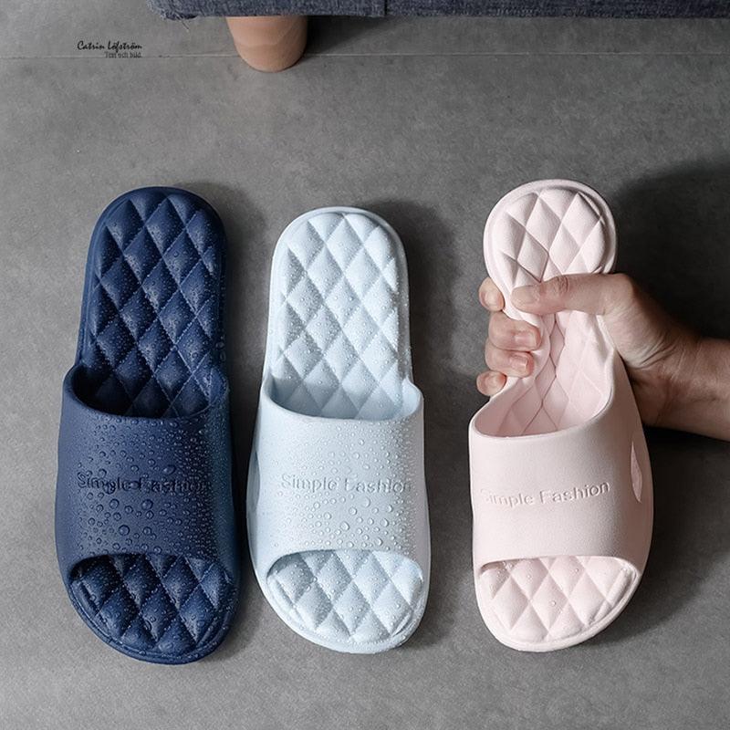 Women’s Thick Bottom EVA Shower Slippers – Soft Non-Slip Home Slides
