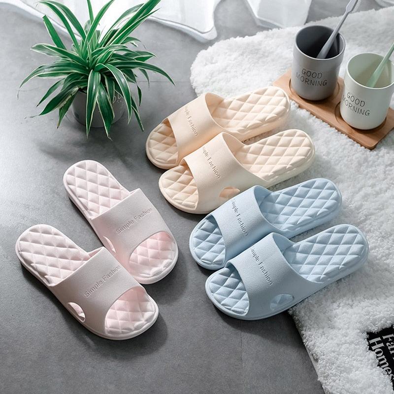 Women’s Thick Bottom EVA Shower Slippers – Soft Non-Slip Home Slides