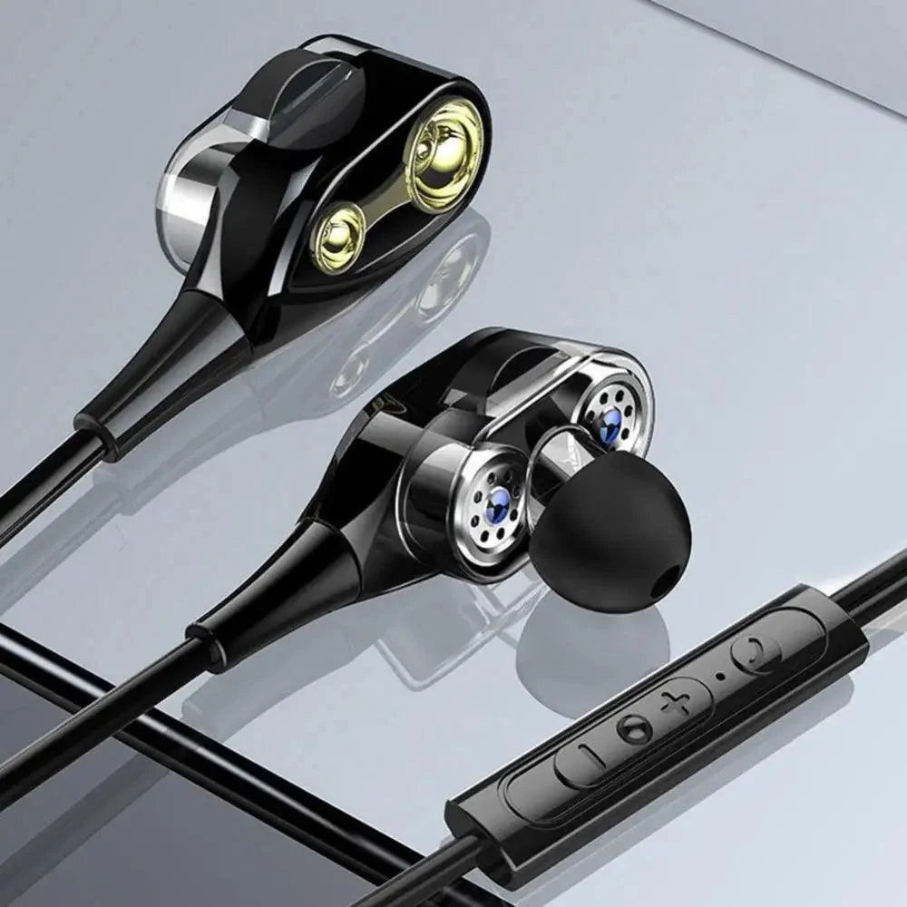 Professional Wired Earphones with 3.5mm Jack & Stereo Hi-Fi Sound