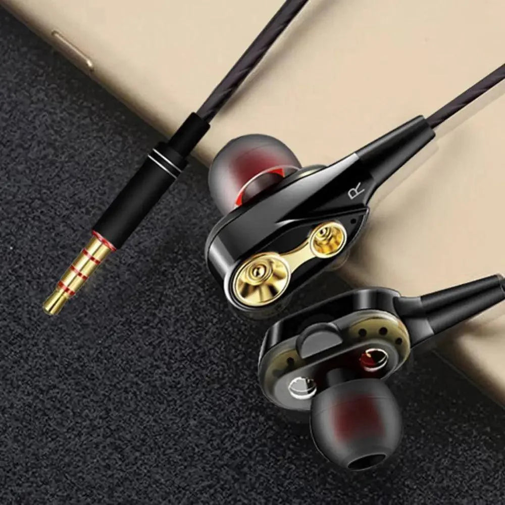 Professional Wired Earphones with 3.5mm Jack & Stereo Hi-Fi Sound